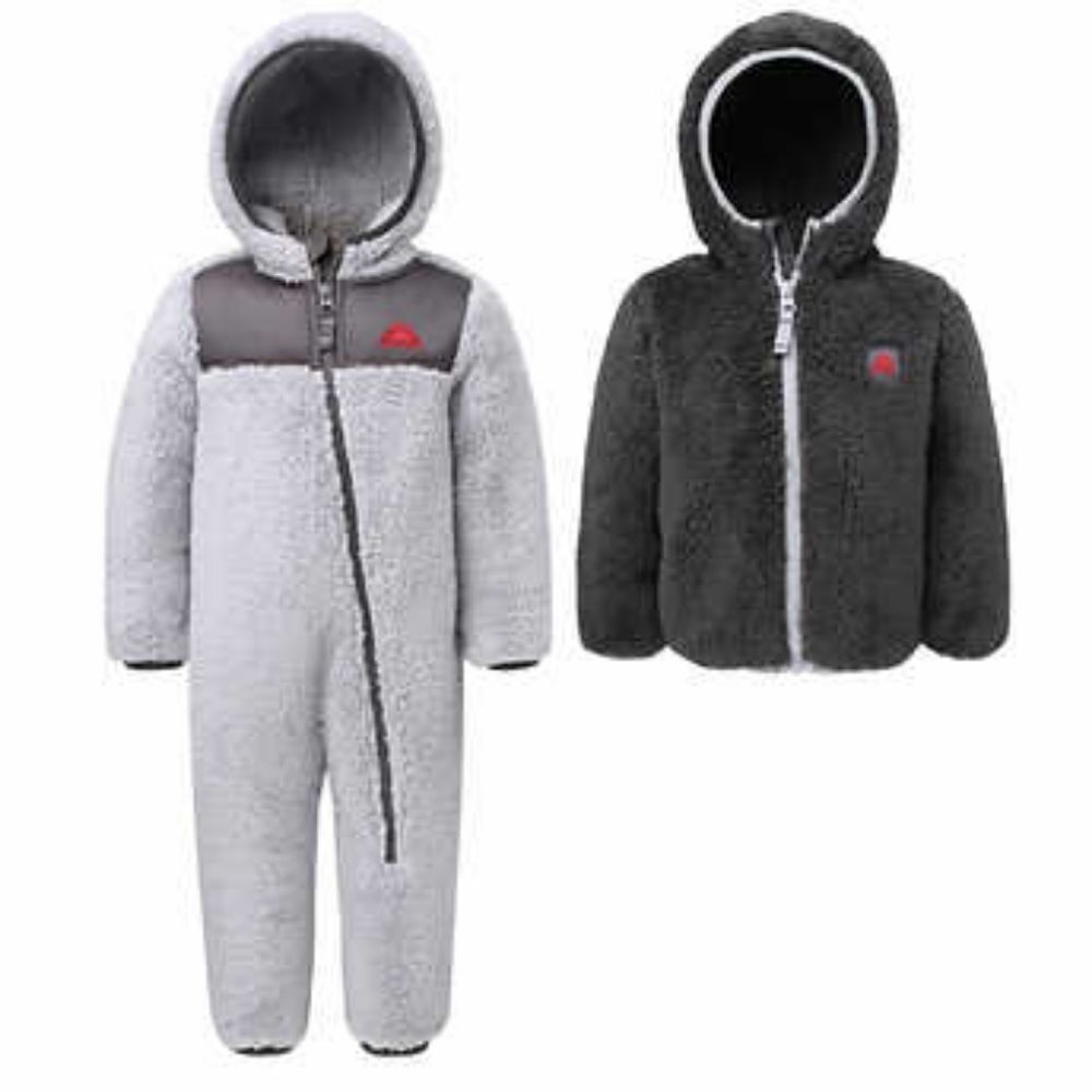 Snozu Infant 2-piece Fleece Set, Gray